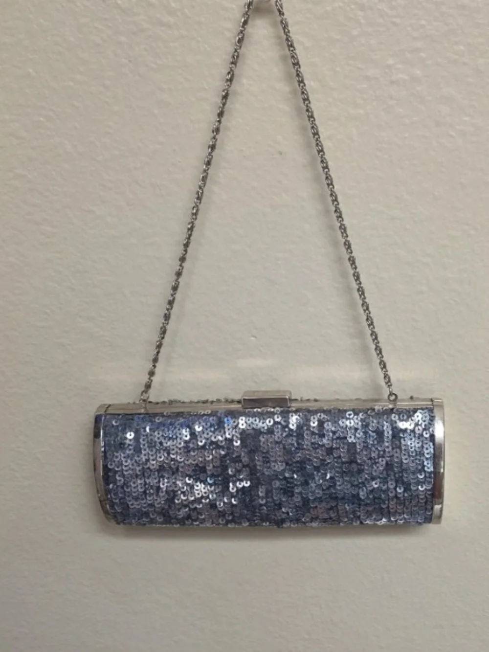 Silver Clutch Bag